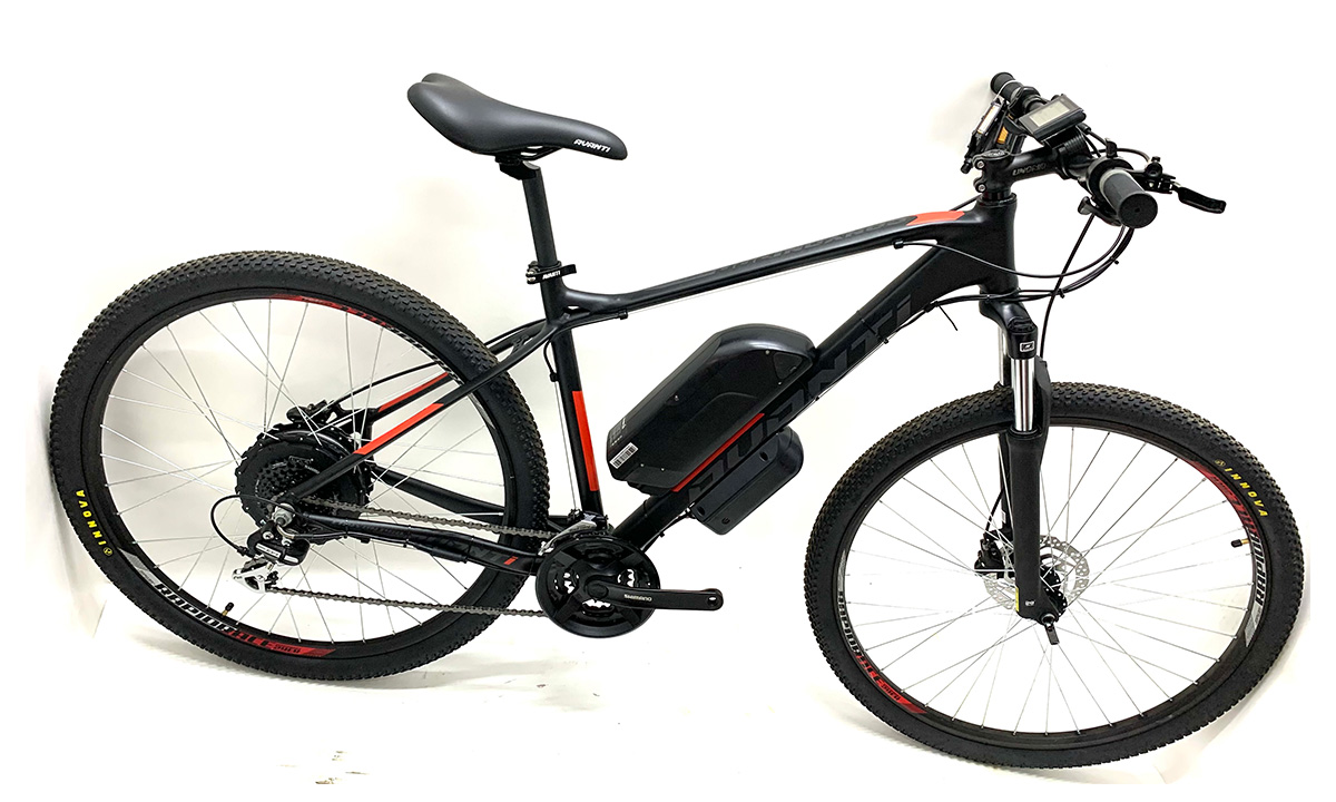 Электровелосипед Avanti Canyon PRO 29" 500W, 15Ah (2021) 2021 Черно-оранжевый